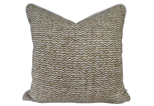 Cushions Made in Fermoie Popple Luxury Designer Olive Linen Decorative Cushion Pillow Throw Cover