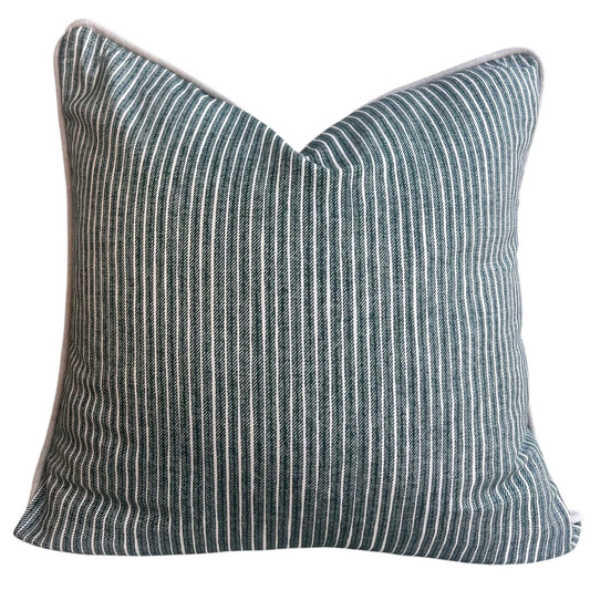Cushions Made In Fermoie Luxury Designer Poulton Stripe Green Cushion Pillow Throw Cover