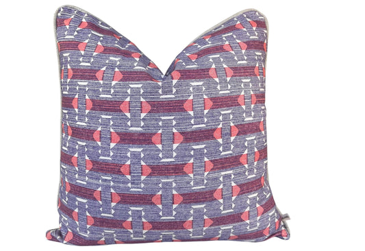 Cushions Made In Fermoie Sicily Luxury Designer Decorative Red Mauve Neutral Cotton Cushion Pillow Throw Cover