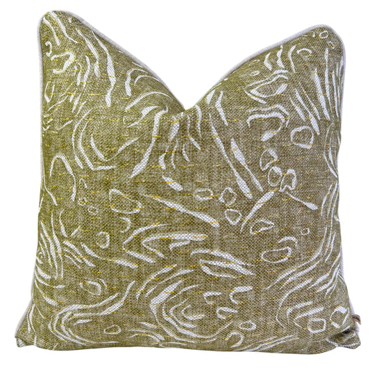 Cushions Made In Fermoie Pebble Decorative Neutral Green Cotton Cushion Pillow Throw Cover