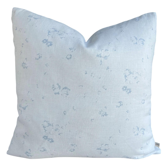 Cabbages and Roses Ditzy Blue White Floral Shabby Chic Designer Cushion Pillow Cover