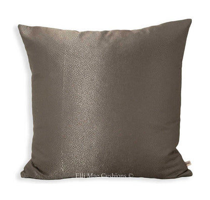 Lorca Dragon Luxury Designer Cushion Cover Faux Sharkskin Pewter Pillow