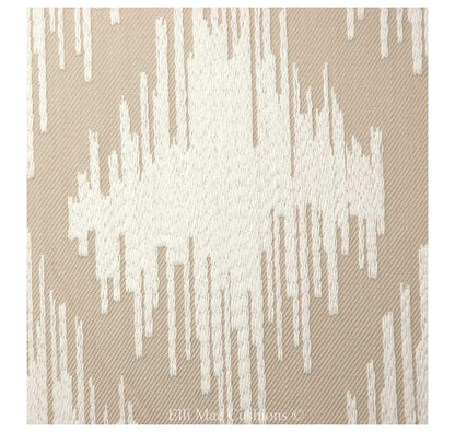 Clarke & Clarke Laguna Designer Geometric Beige White Cushion Pillow Cover