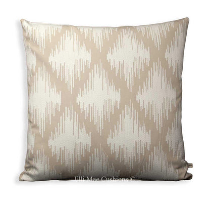 Clarke & Clarke Laguna Designer Geometric Beige White Cushion Pillow Cover