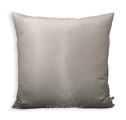 Lorca Dragon Luxury Designer Cushion Cover Faux Sharkskin Silver Pillow 20"