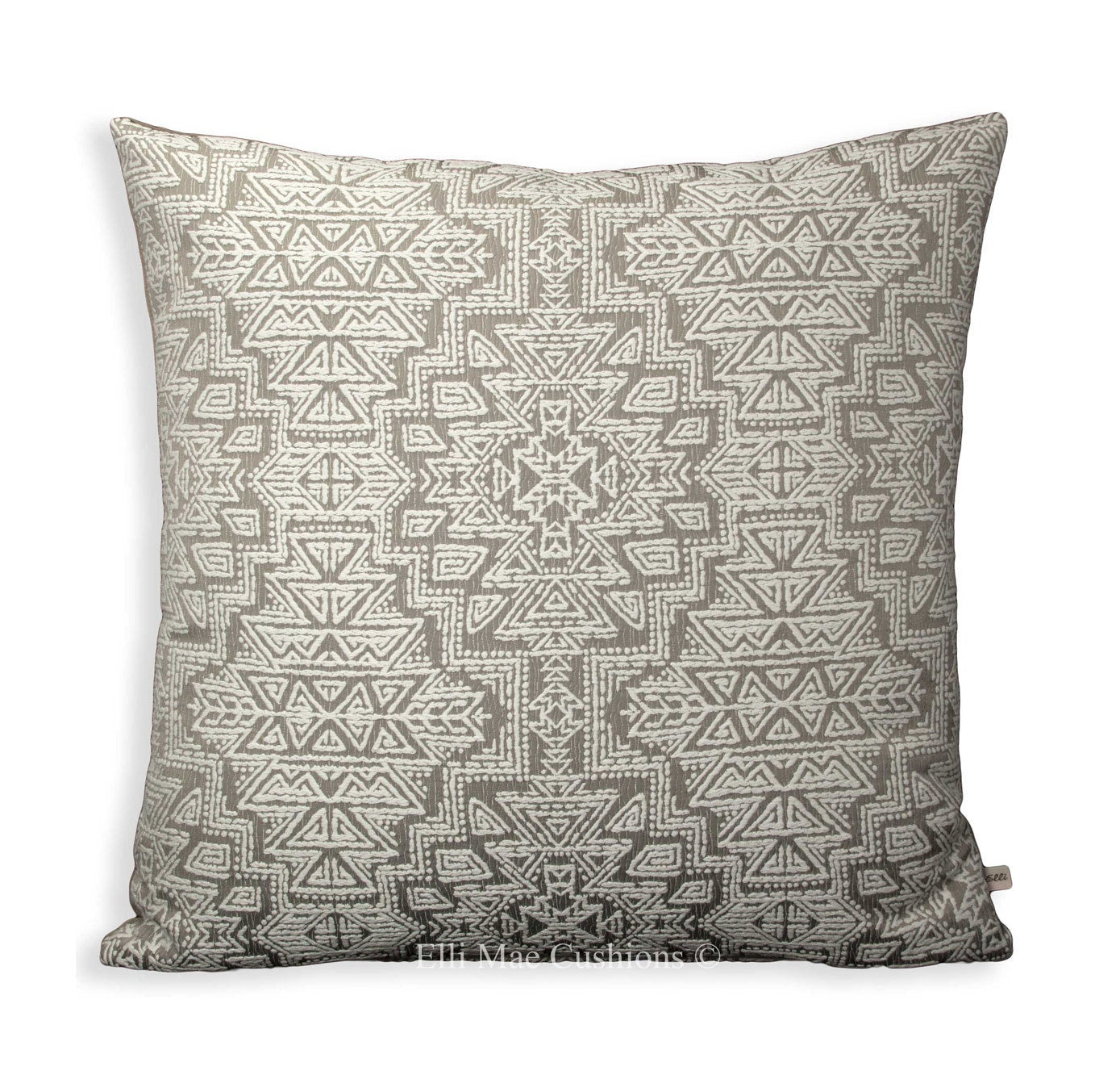 Clarke & Clarke Spirit Designer Geometric Grey White Lumber Cushion Pillow Cover