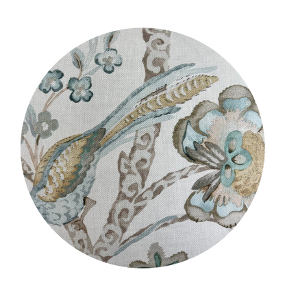 Colefax and Fowler Belvedere Old Blue Painterley Tree of Life Designer Cushion Cover