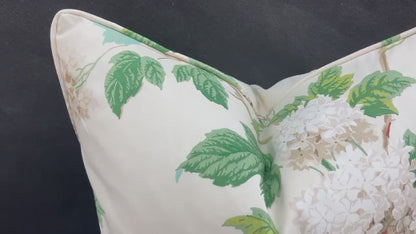 Colefax and Fowler Chantilly Luxury Designer Cream Green Decorative Cushion Pillow Cover