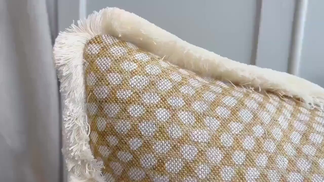 Cushions Made In Fermoie Wicker Luxury Designer Decorative Beige Linen Cushion Pillow Throw Cover Brush Fringe