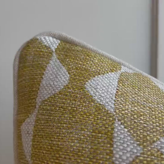 Fermoie Whittle Cushion Cover Luxury Rich Yellow Linen Throw Pillow