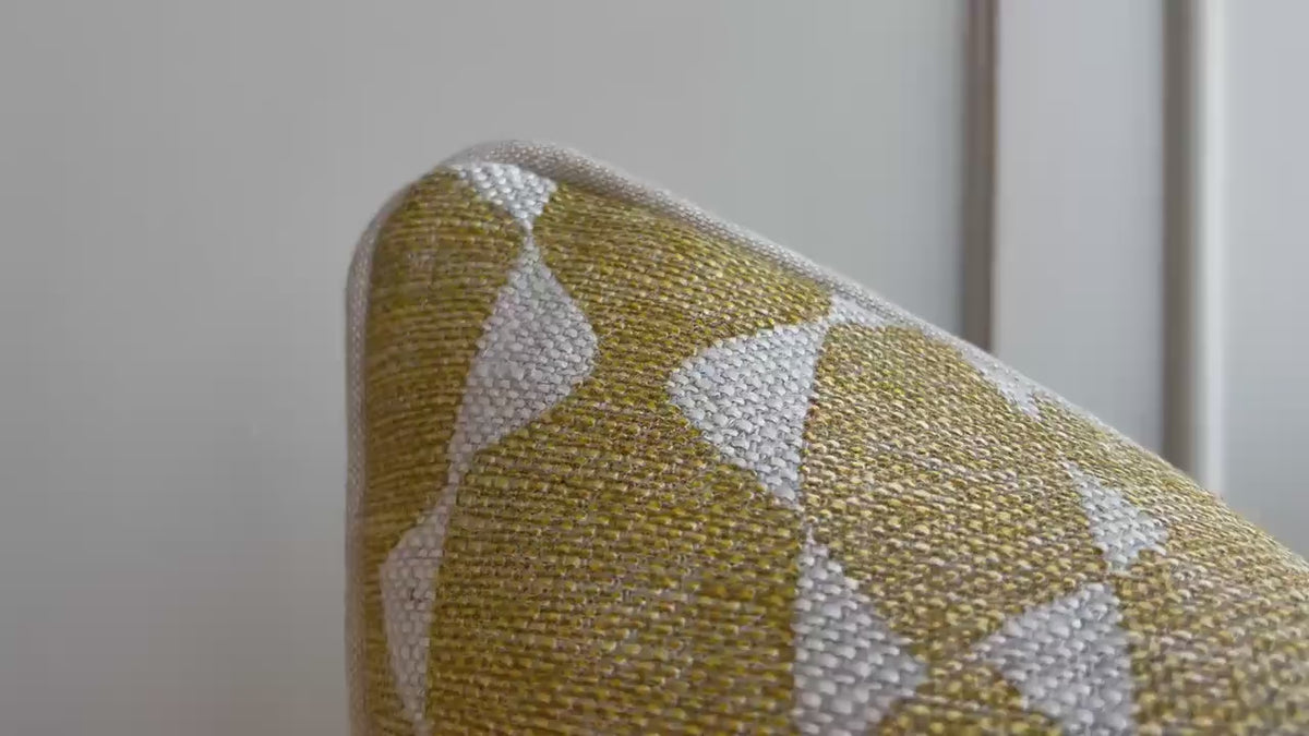 Fermoie Whittle Cushion Cover Luxury Rich Yellow Linen Throw Pillow