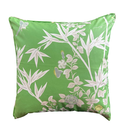 Scalamandre Jardine De Chine Green White Cushion Pillow Throw Cover