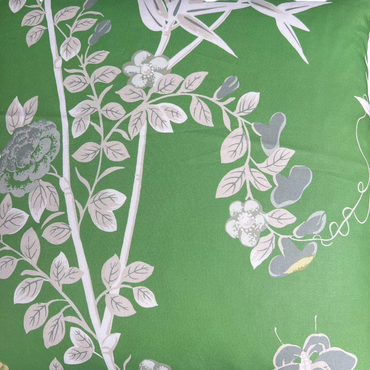 Scalamandre Jardine De Chine Green White Cushion Pillow Throw Cover