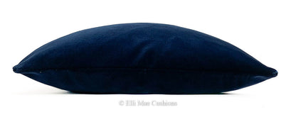 Designers Guild Luxury Cassia Plain Blue Velvet Cushion Pillow Throw Cover