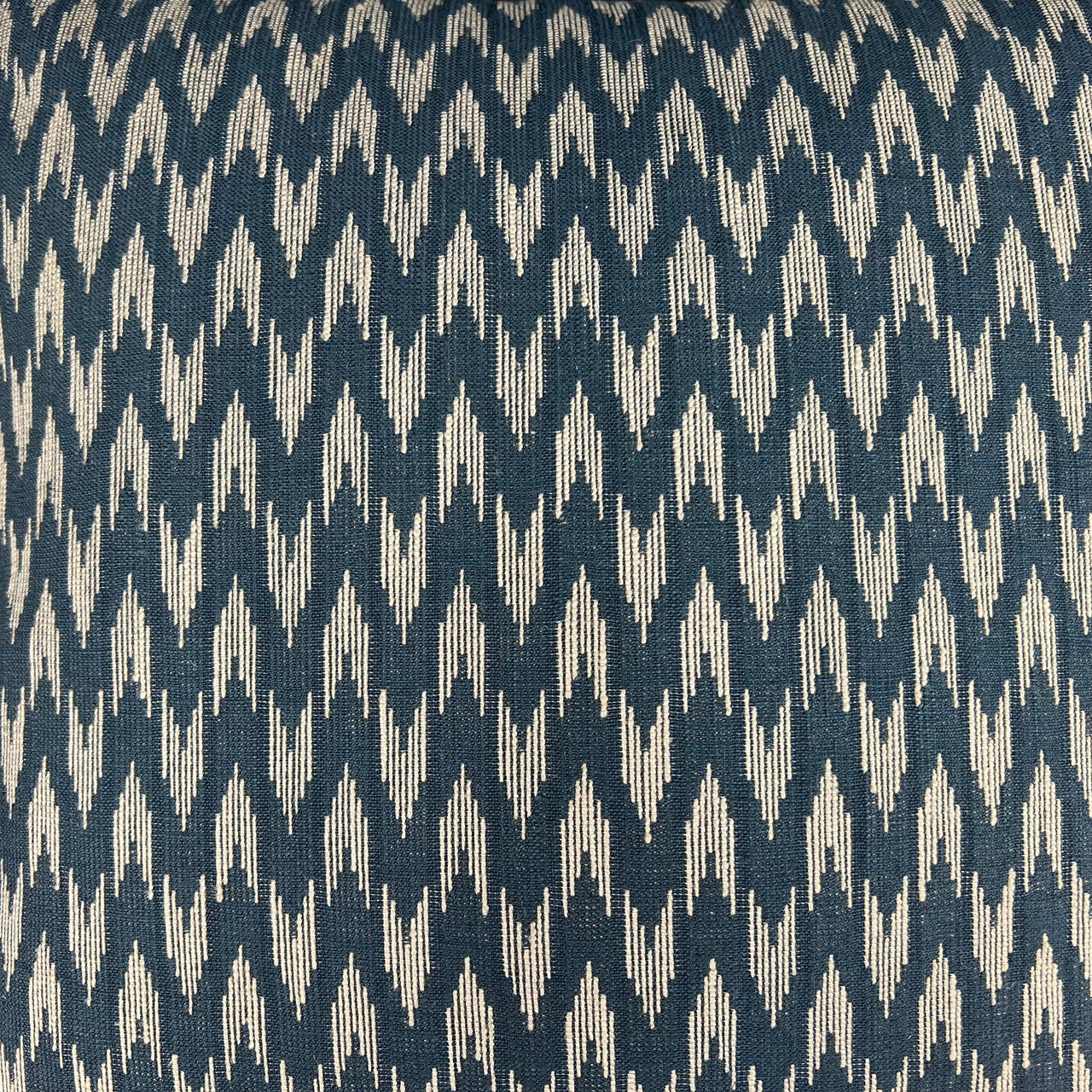 Luxury Designer Blue Geometric Weave Contemporary Cushion Throw Cover