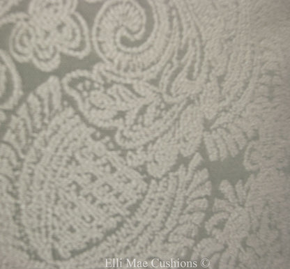 Jab Luxury Designer Traditional Grey White Damask Cushion Pillow Throw Cover
