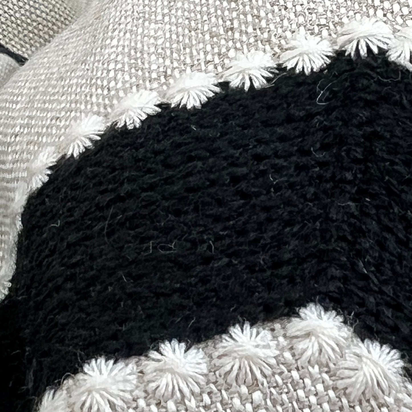 Manuel Canovas Geometric Crewel Linen Decorative Cushion Throw Pillow Cover