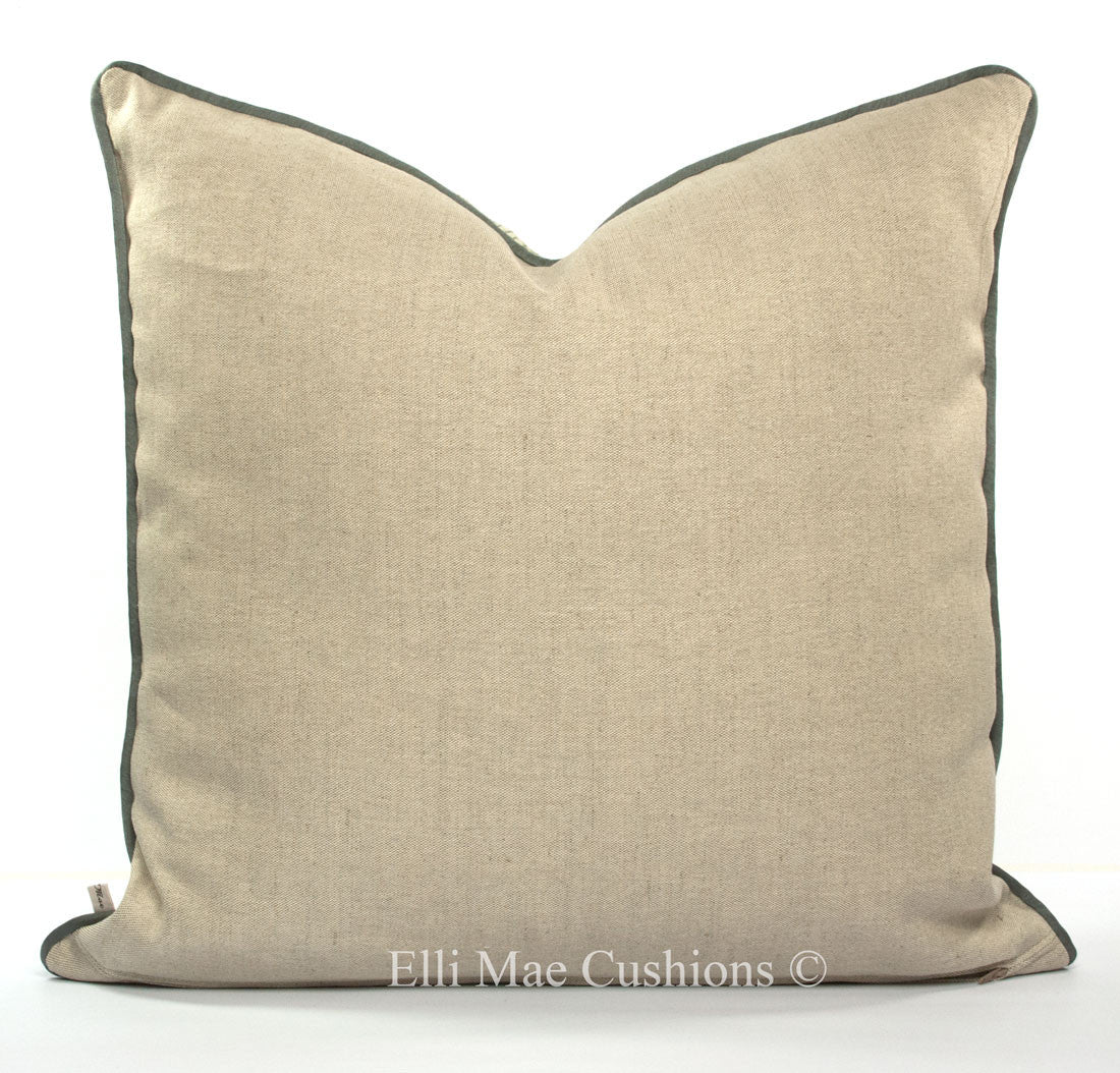 Jed Johnson Luxury Designer Faux Bois Grey Wood Cushion Pillow Cover