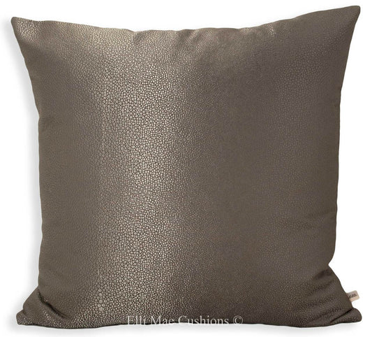 Lorca "Dragon" Sharkskin Taupe Cushion Pillow Cover