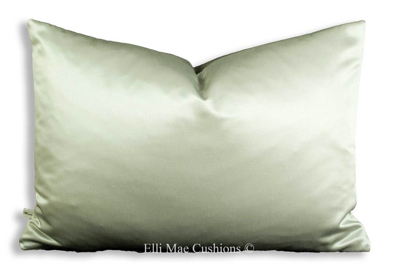Lorca Dragon Luxury Designer Faux Sharkskin Pewter Cushion Pillow Cover