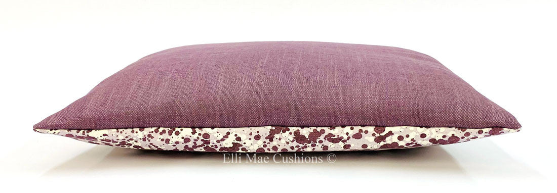 Fermoie Quartz Luxury Designer Purple Lilac Spotted Cushion Pillow Throw Cover