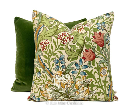 Designers Guild Cassia Luxury Green Fir Velvet Cushion Pillow Cover