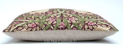 William Morris Pimpernel Vintage Pink Fabric Cushion Pillow Cover